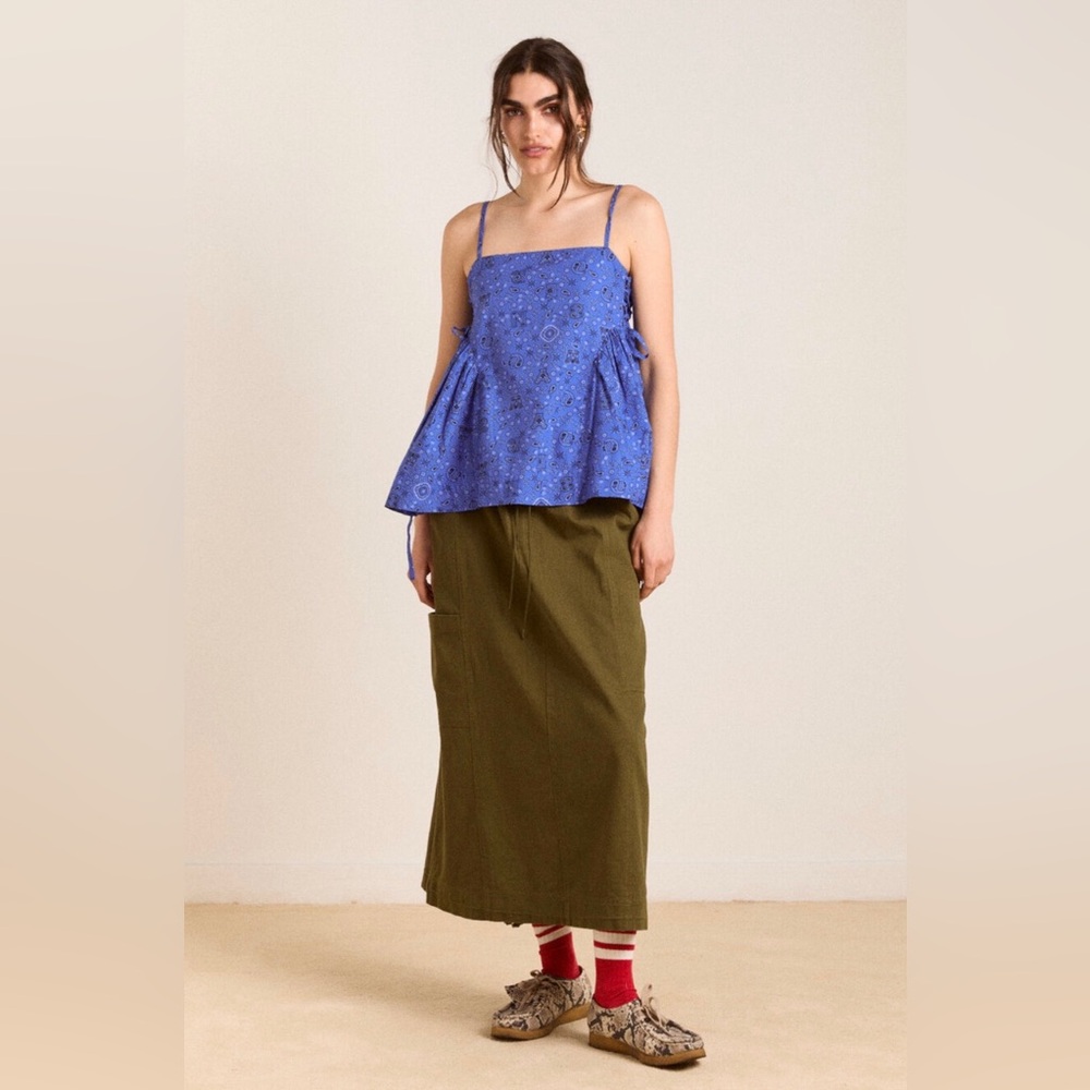 Damson madder Cressida Cami in Blue Paisley